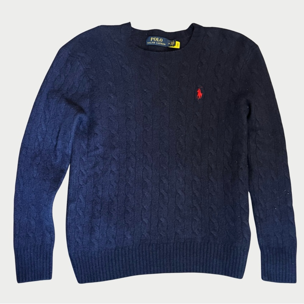 Polo by Ralph Lauren Kids Navy Cable Knit Sweater
